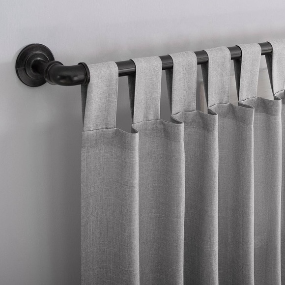 NIP Joshua Heathered Textured Tab Top Semi Sheer Curtain Panel Silver- No 918 - Picture 2 of 11